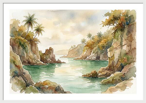 Jade Colored Tropical Lagoon