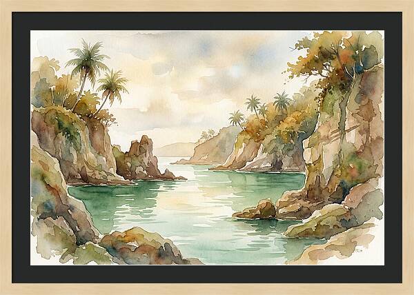 Jade Colored Tropical Lagoon
