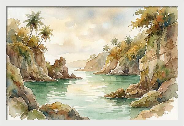 Jade Colored Tropical Lagoon