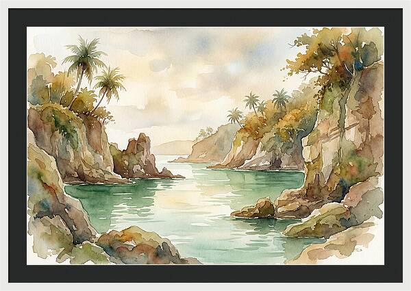 Jade Colored Tropical Lagoon