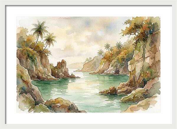 Jade Colored Tropical Lagoon
