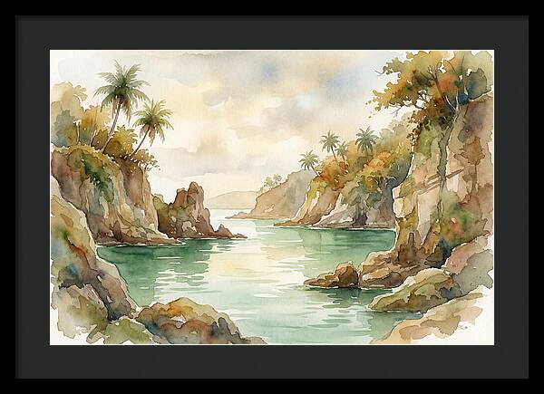 Jade Colored Tropical Lagoon