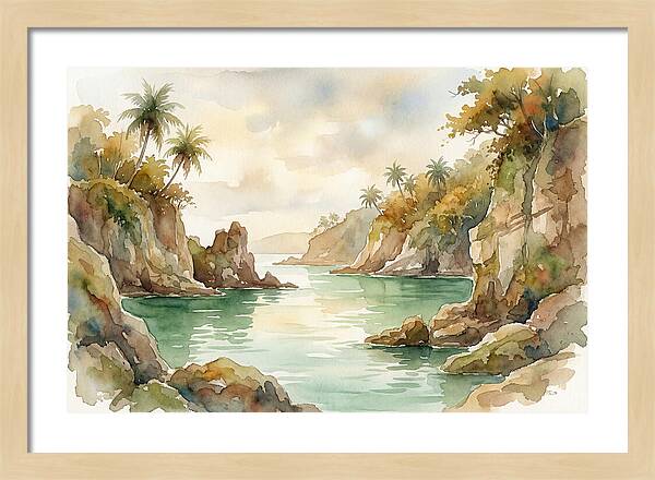 Jade Colored Tropical Lagoon