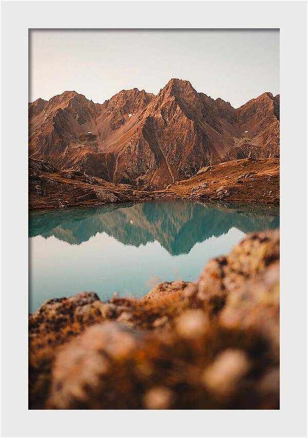Jagged Alpine Peaks Reflection