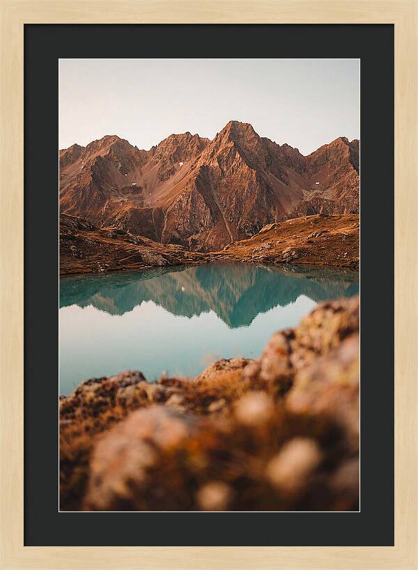 Jagged Alpine Peaks Reflection