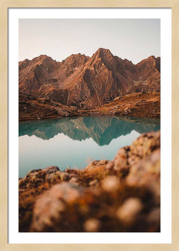 Jagged Alpine Peaks Reflection