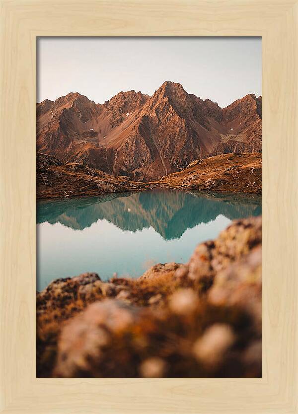 Jagged Alpine Peaks Reflection