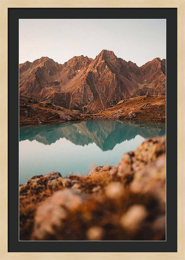 Jagged Alpine Peaks Reflection