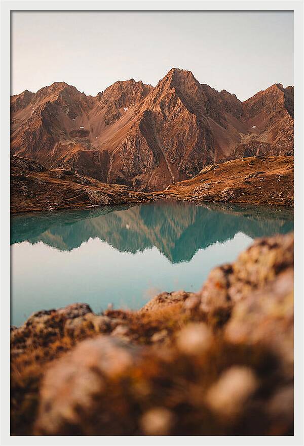 Jagged Alpine Peaks Reflection