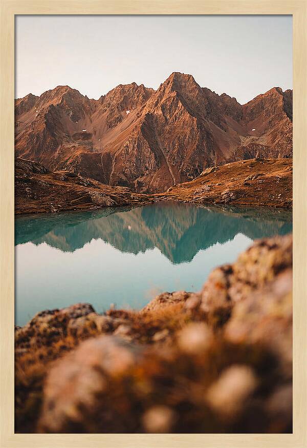 Jagged Alpine Peaks Reflection