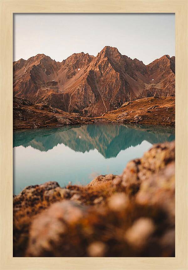 Jagged Alpine Peaks Reflection