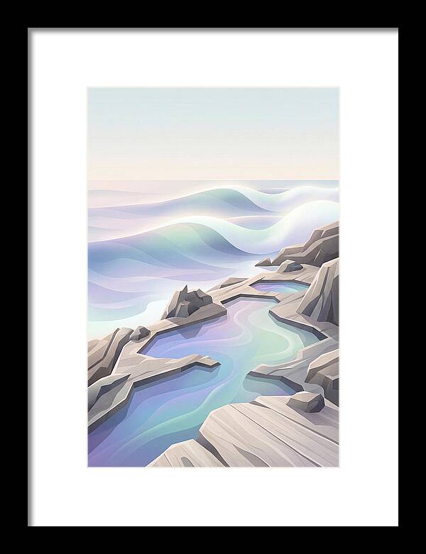 Jagged Rocky Shoreline With Tide Pools