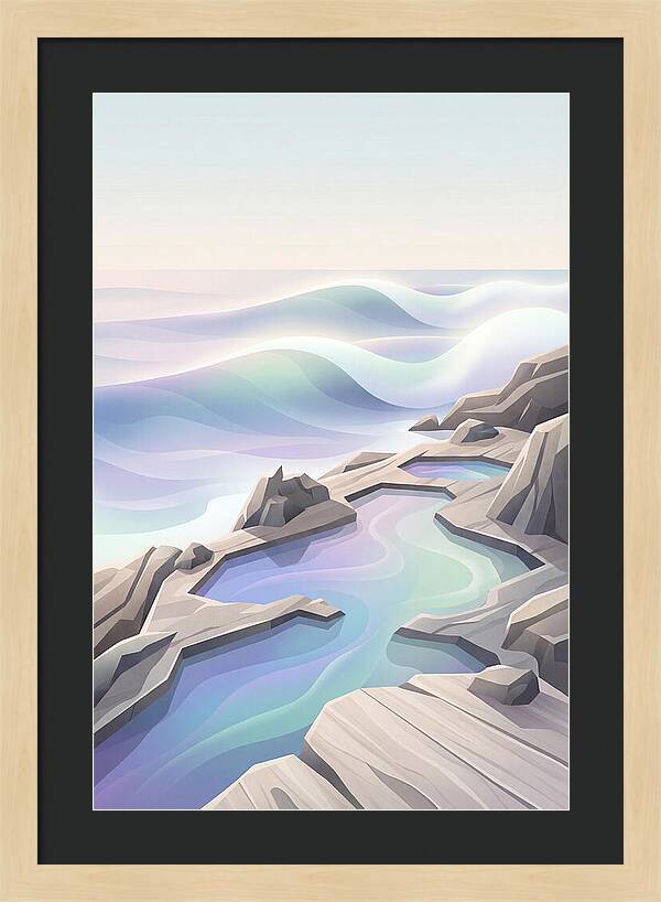Jagged Rocky Shoreline With Tide Pools