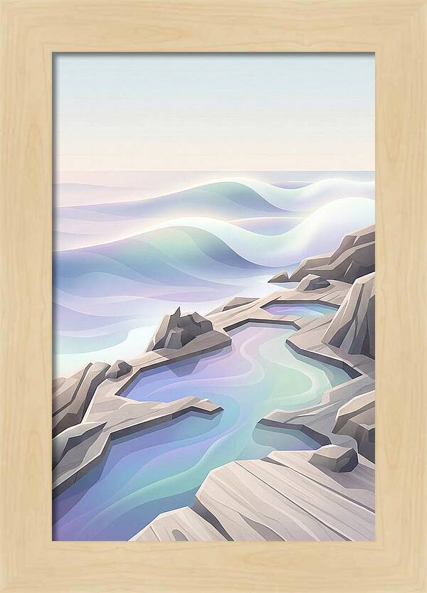 Jagged Rocky Shoreline With Tide Pools