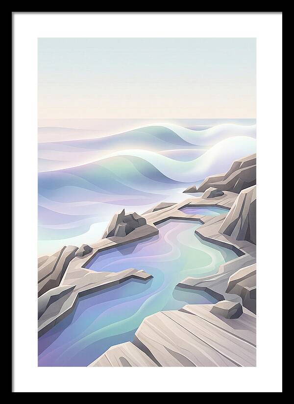 Jagged Rocky Shoreline With Tide Pools