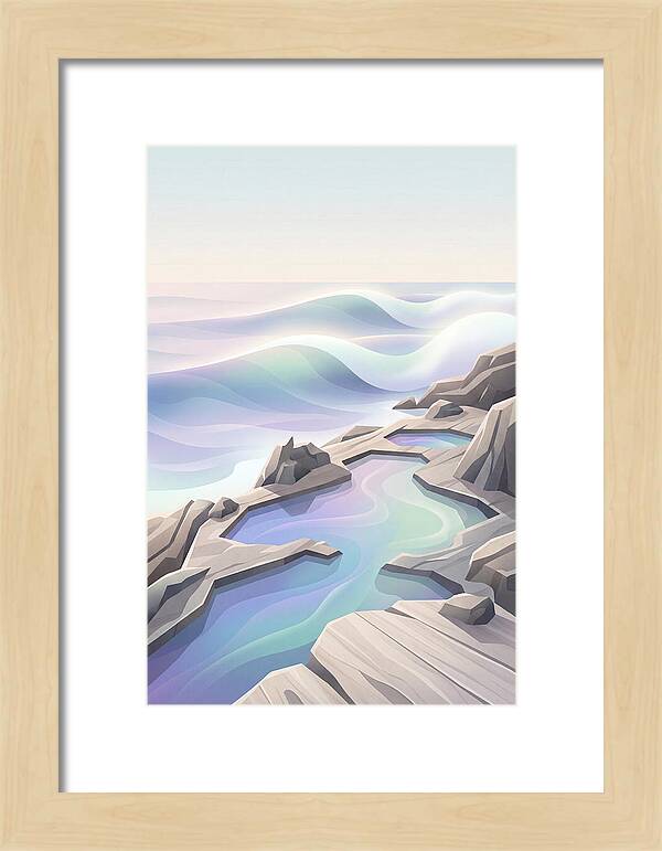 Jagged Rocky Shoreline With Tide Pools