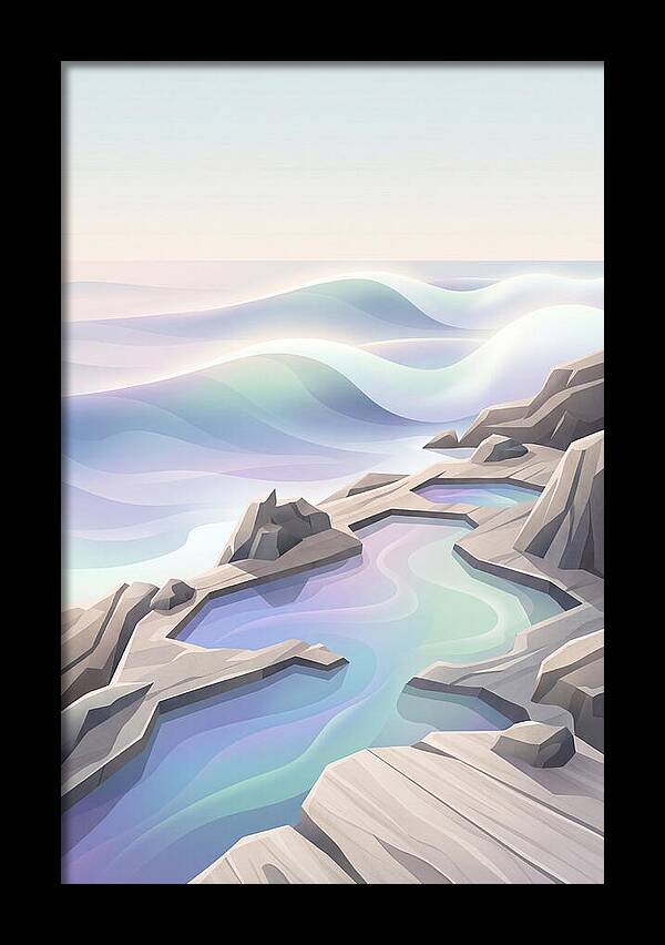 Jagged Rocky Shoreline With Tide Pools