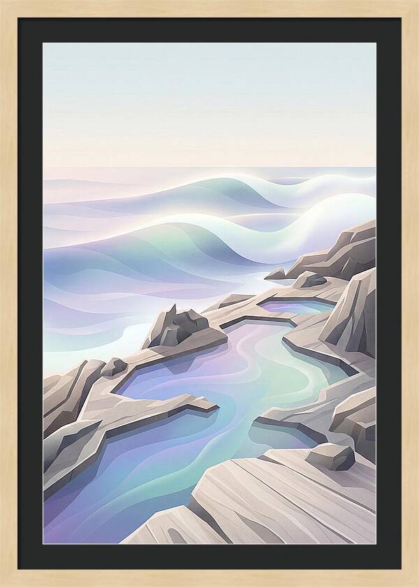 Jagged Rocky Shoreline With Tide Pools