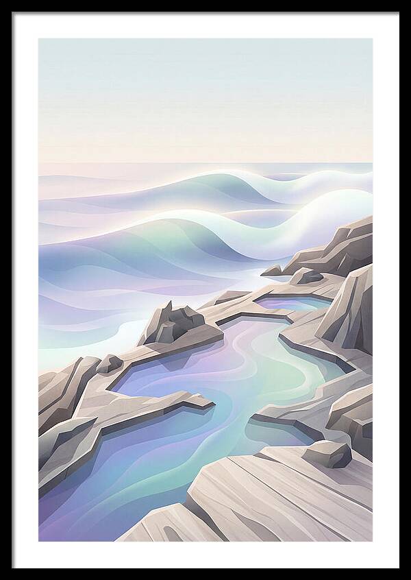 Jagged Rocky Shoreline With Tide Pools