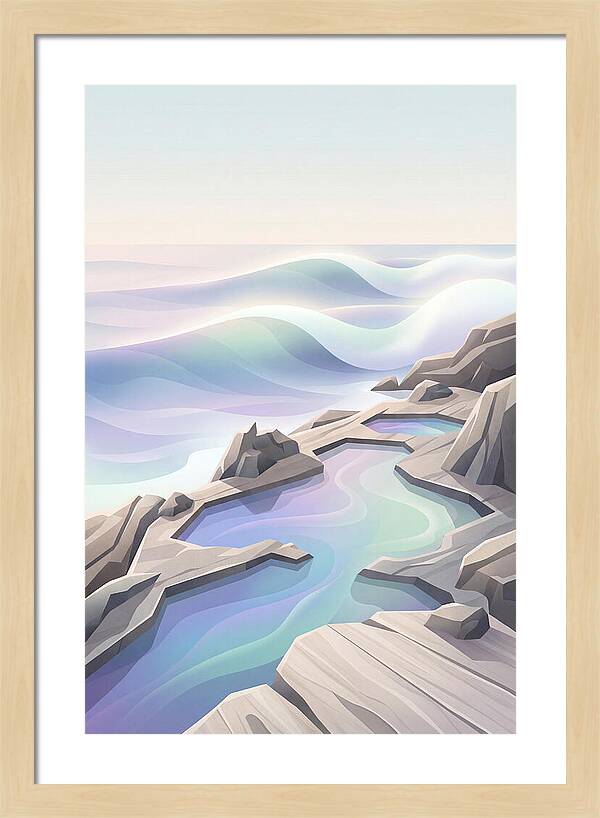 Jagged Rocky Shoreline With Tide Pools