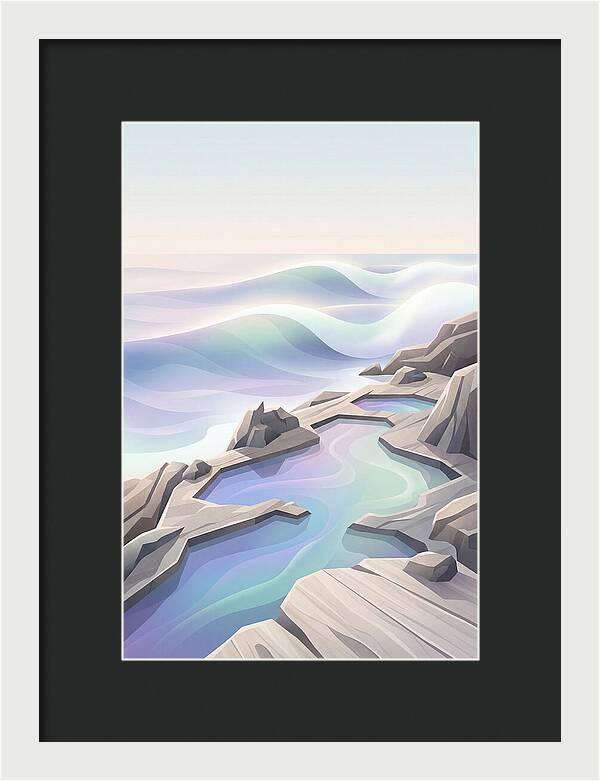 Jagged Rocky Shoreline With Tide Pools