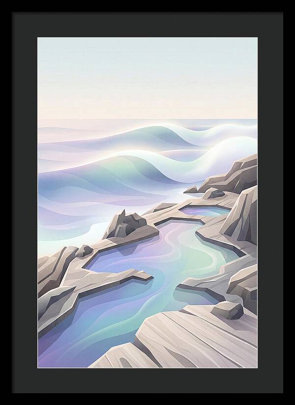 Jagged Rocky Shoreline With Tide Pools