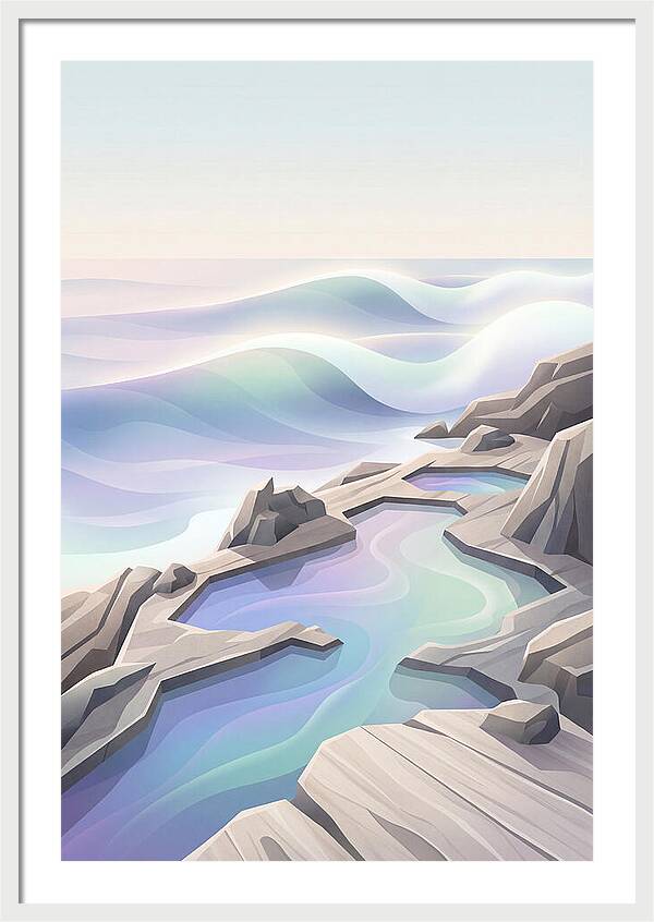 Jagged Rocky Shoreline With Tide Pools