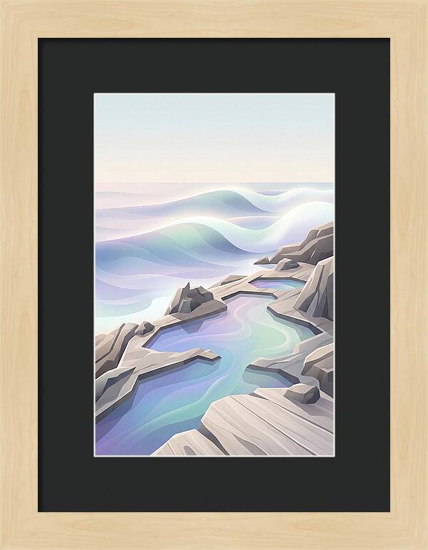 Jagged Rocky Shoreline With Tide Pools