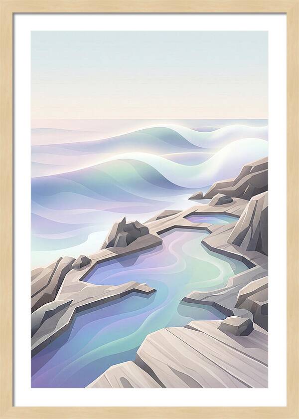 Jagged Rocky Shoreline With Tide Pools