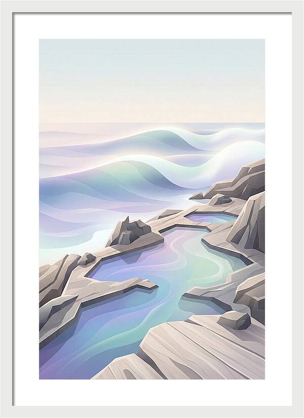 Jagged Rocky Shoreline With Tide Pools