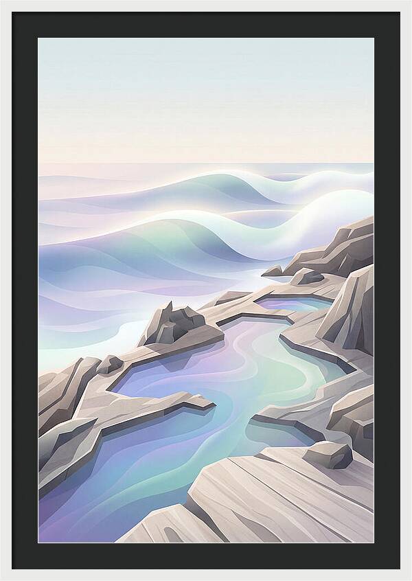 Jagged Rocky Shoreline With Tide Pools