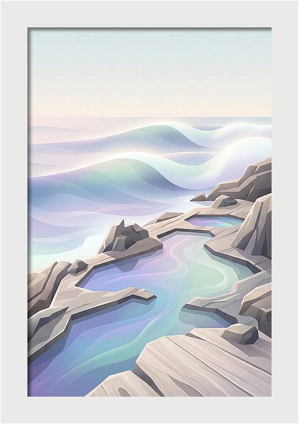 Jagged Rocky Shoreline With Tide Pools