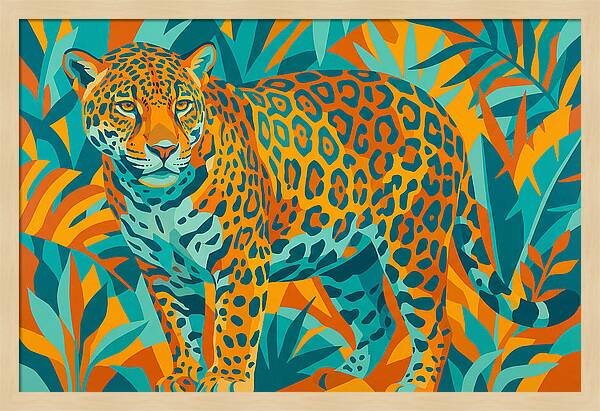 Jaguar Among Vibrant Foliage