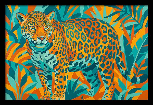 Jaguar Among Vibrant Foliage