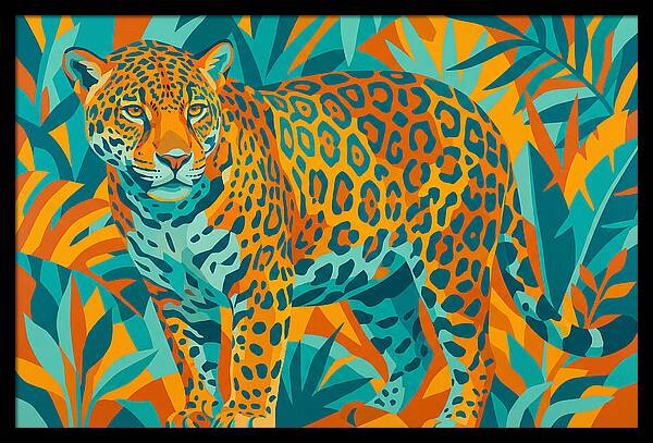 Jaguar Among Vibrant Foliage