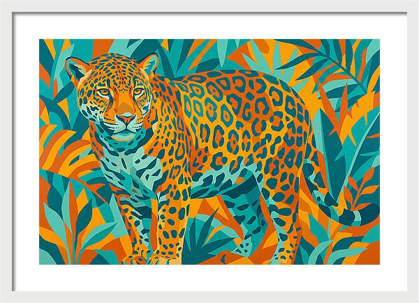Jaguar Among Vibrant Foliage