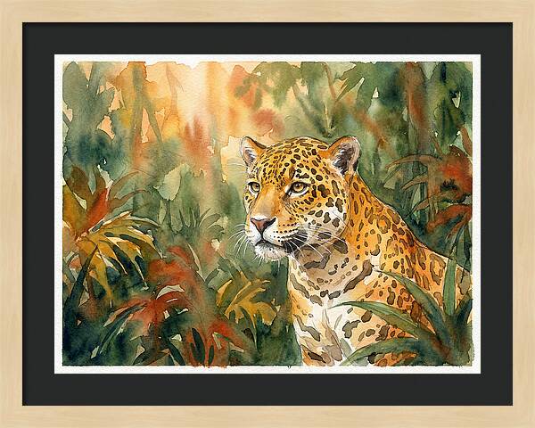 Jaguar In Lush Wilderness