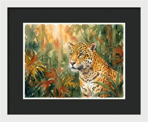 Jaguar In Lush Wilderness