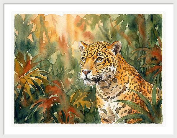 Jaguar In Lush Wilderness