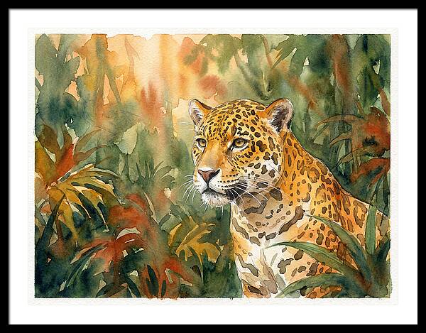 Jaguar In Lush Wilderness