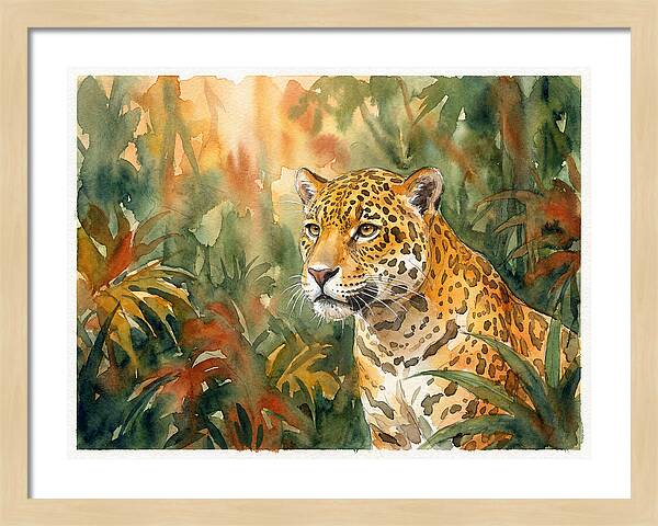 Jaguar In Lush Wilderness