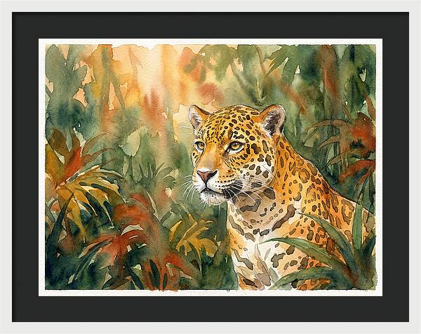 Jaguar In Lush Wilderness