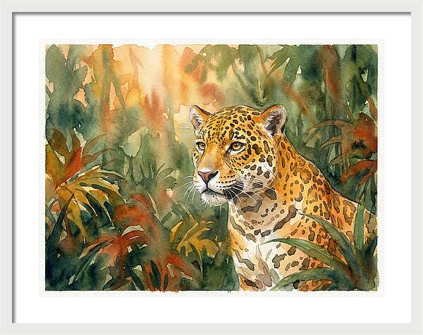 Jaguar In Lush Wilderness