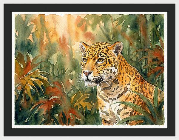 Jaguar In Lush Wilderness