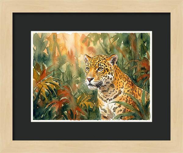 Jaguar In Lush Wilderness