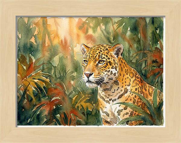 Jaguar In Lush Wilderness