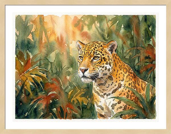 Jaguar In Lush Wilderness