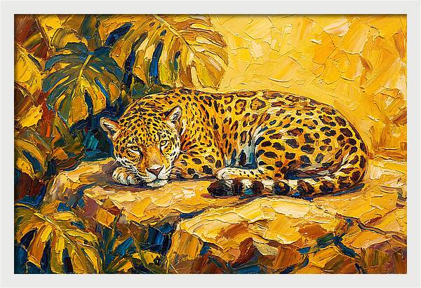 Jaguar Relaxing In The Sun