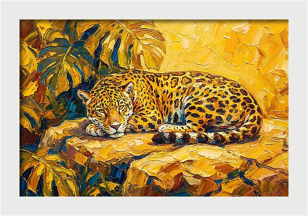 Jaguar Relaxing In The Sun