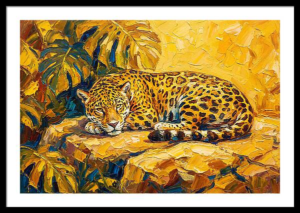 Jaguar Relaxing In The Sun